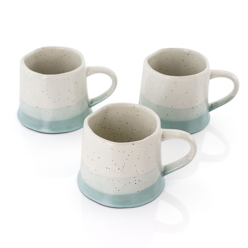 Meritage Charles River 6 Piece 21 Ounce Stoneware Cup Set in Blue