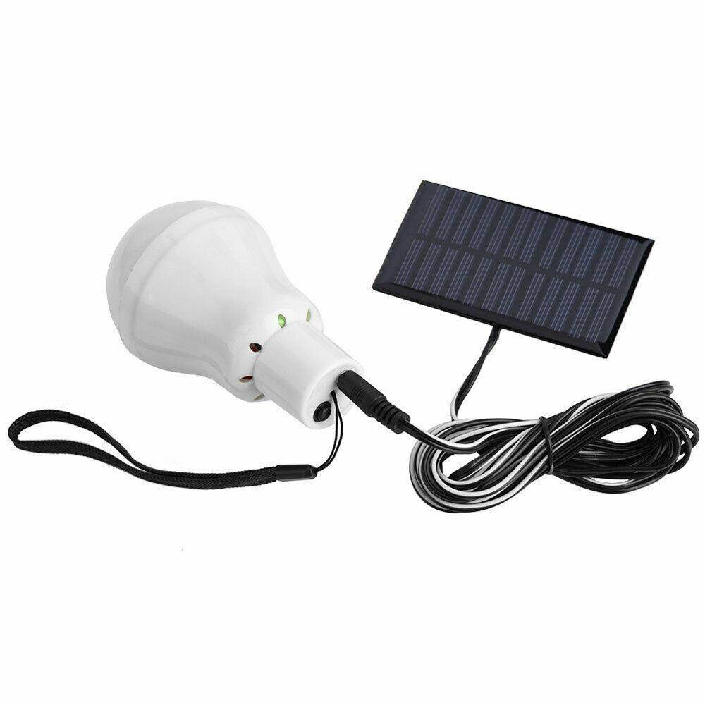 Portable Bulb Outdoor Indoor Solar Powered Panel LED Lighting System Lights 15W