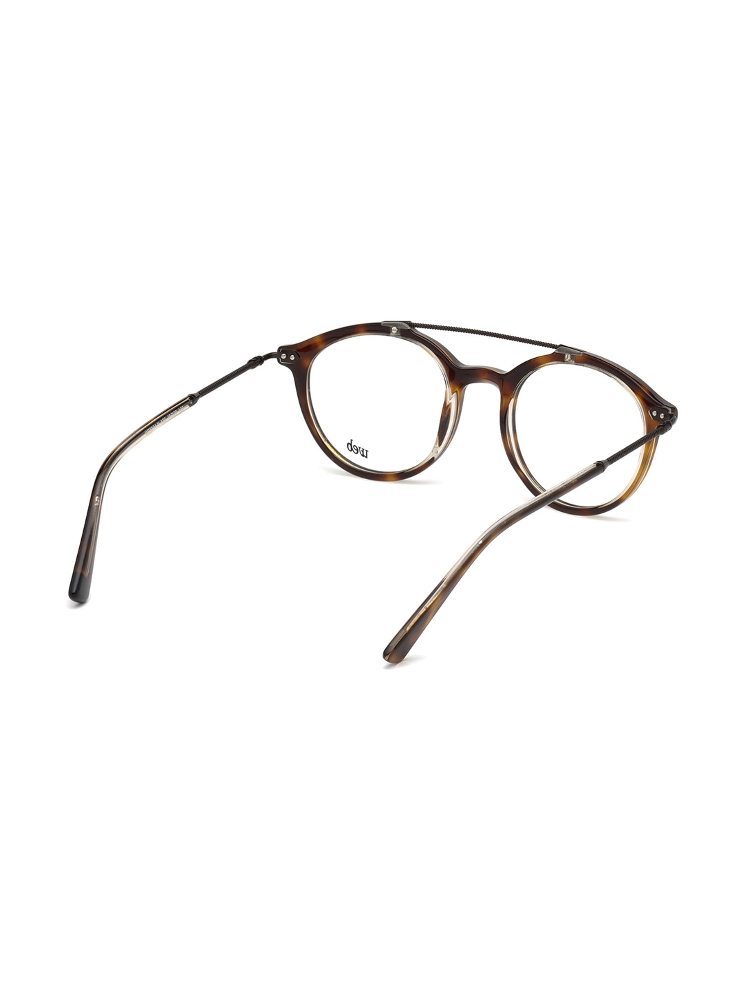 Web Eyewear Brown Round Eye Frames for Men
