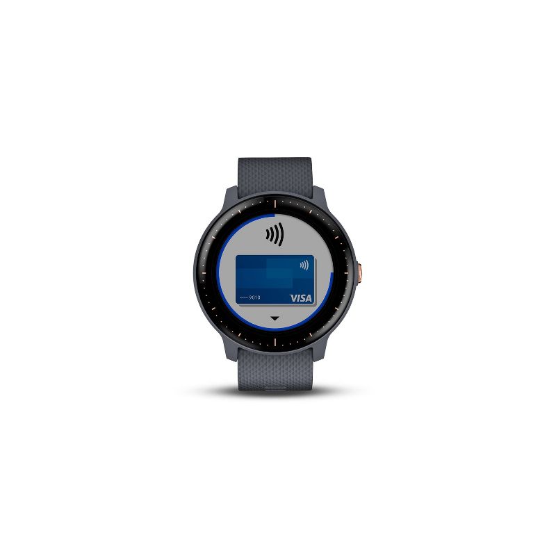 Garmin vivoactive 3 Music GPS Smartwatch - Granite Blue with Rose Gold