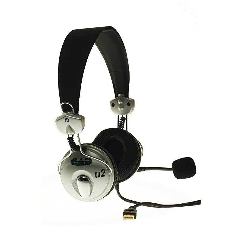 USB U2 Stereo Headphones with Cardioid Condenser Microphone