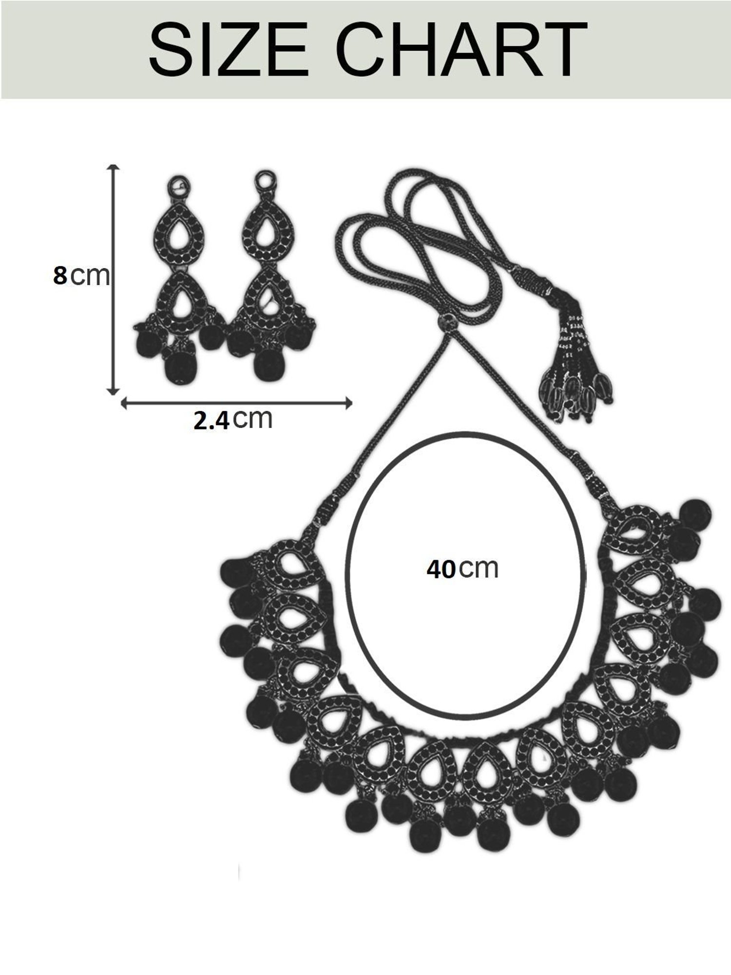 OOMPH Green Beads & Kundan Wedding Bridal Ethnic Choker Necklace Set for Women