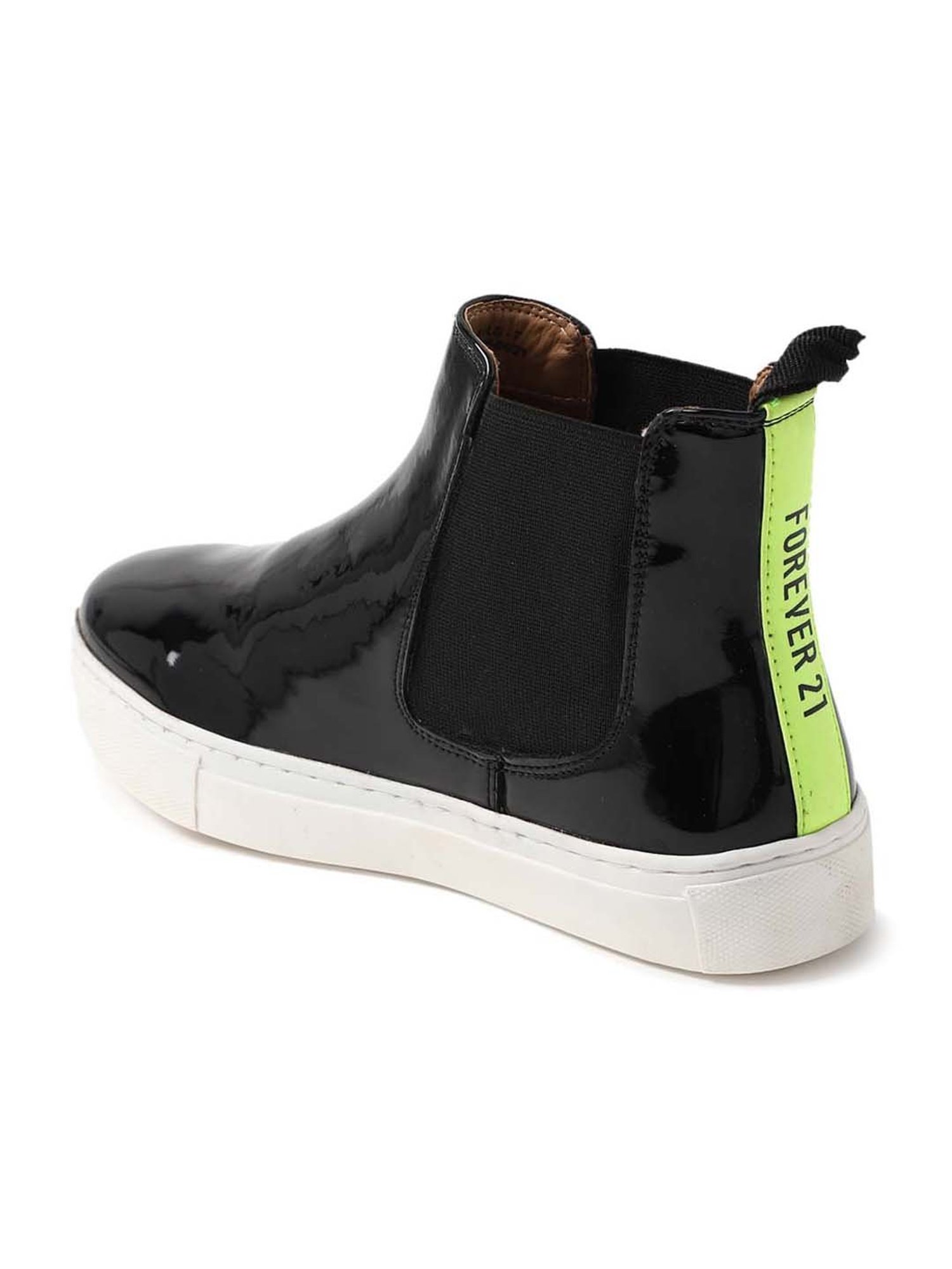 Forever 21 Women's Midnight Black Chelsea Boots