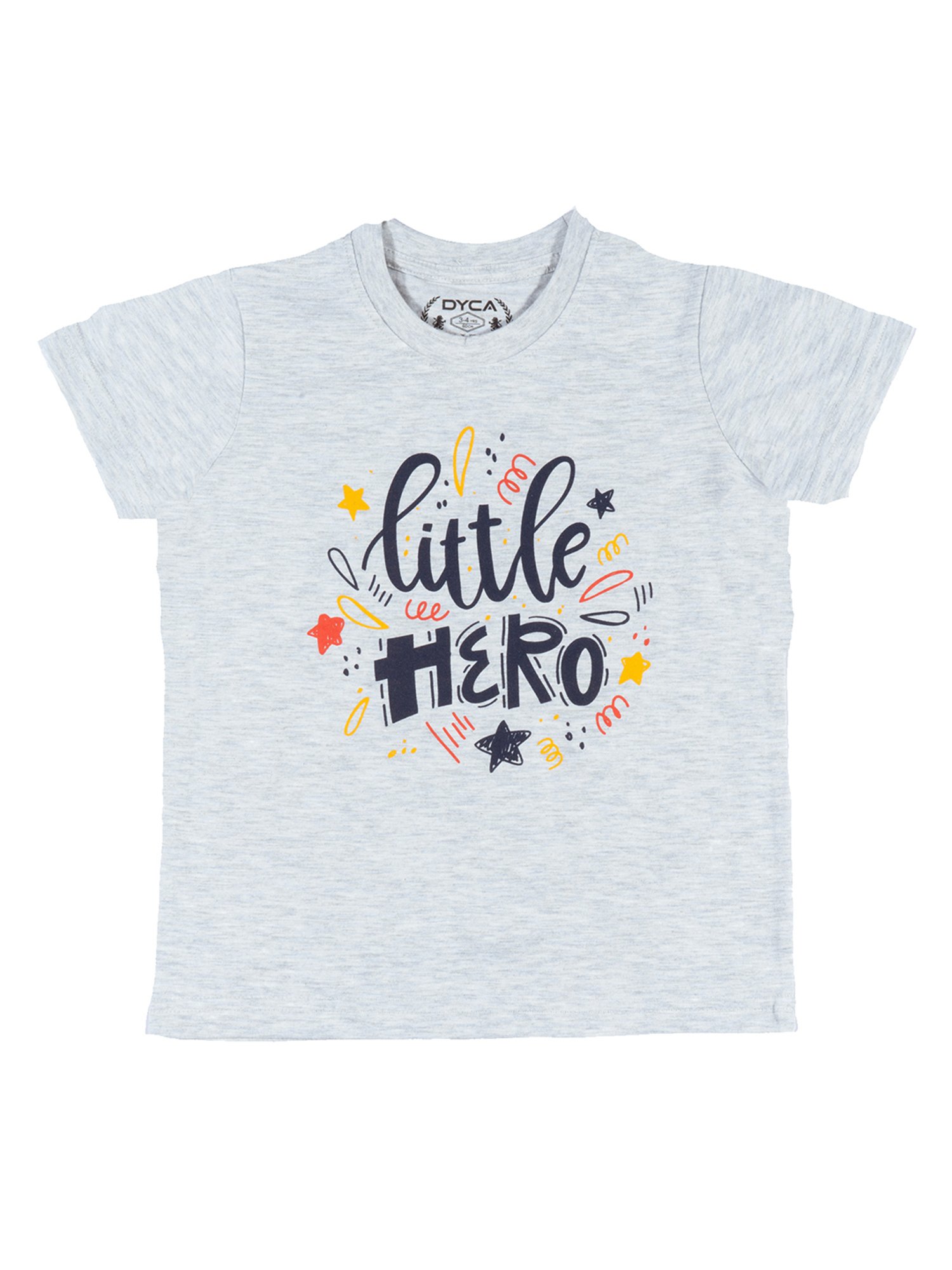 Dyca Kids Light Grey Graphic T-Shirt