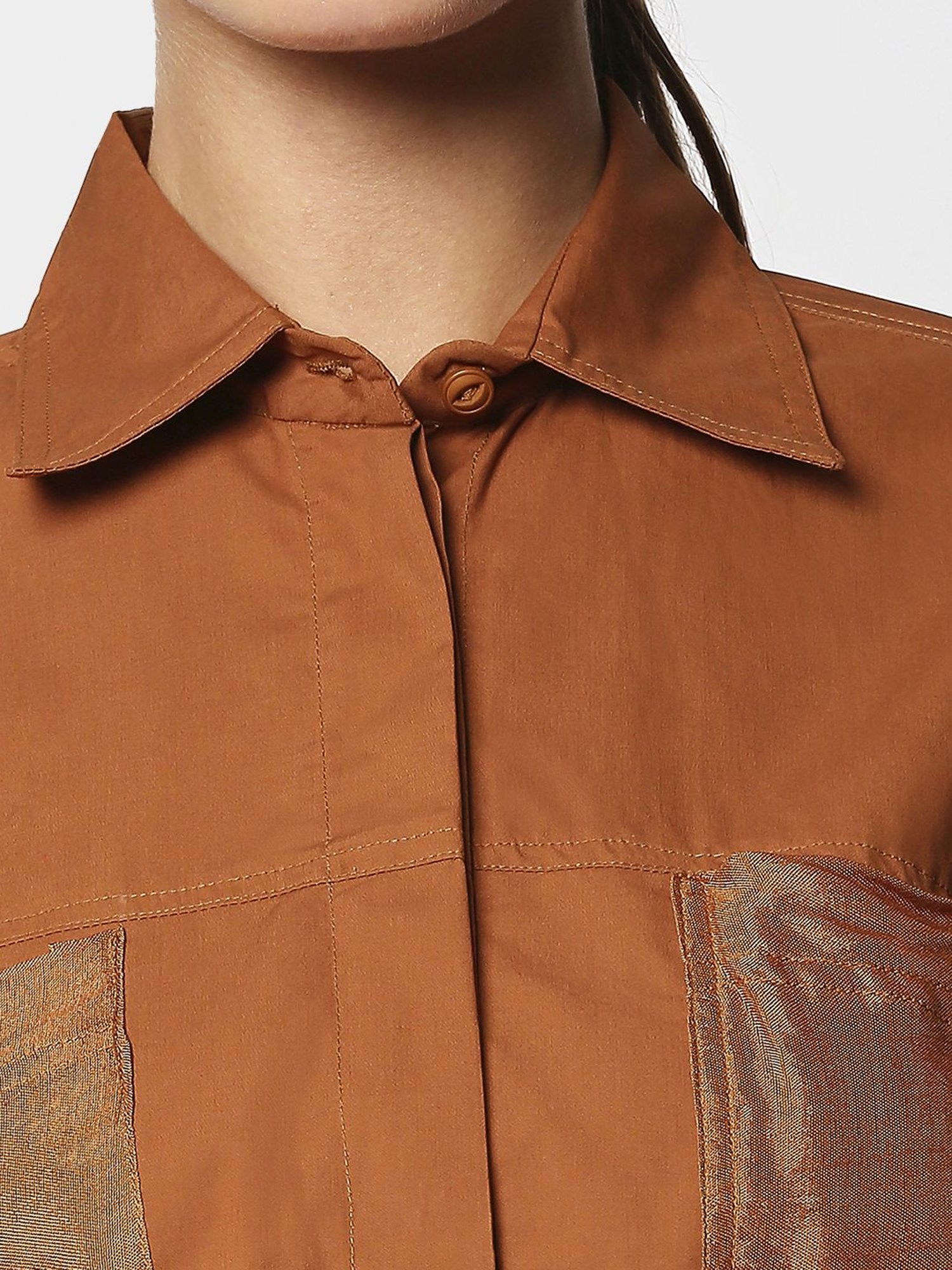 Remanika Tan Pure Cotton Shirt
