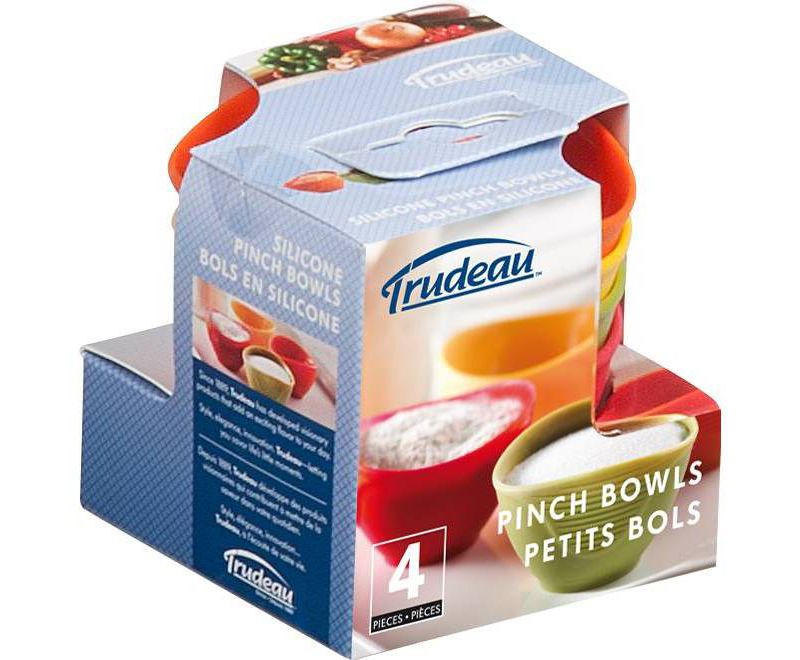 Trudeau Set of 4 Silicone Pinch Bowls