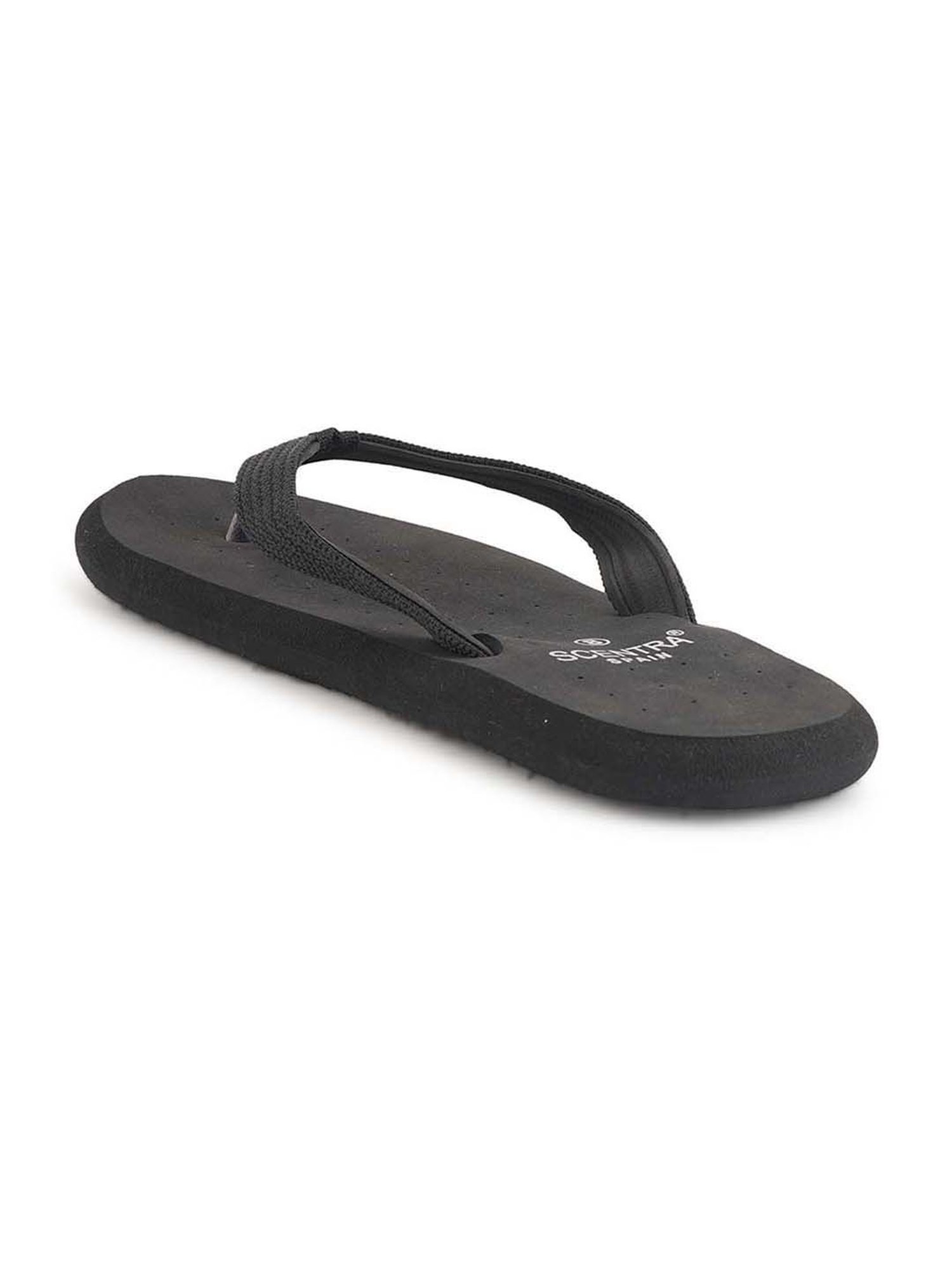 Scentra Men's Black Flip Flops