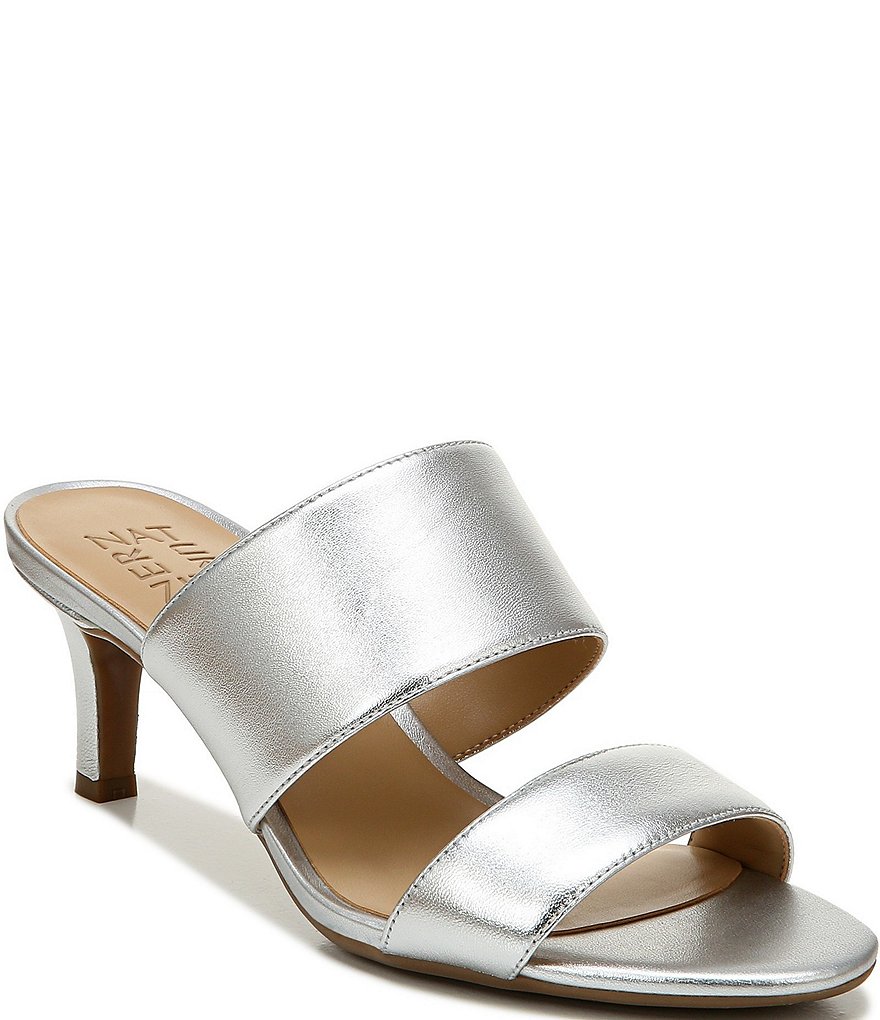 Naturalizer Tibby Banded Leather Dress Slide Sandals