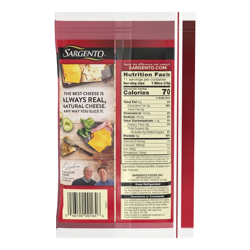 Sargento Natural Baby Swiss Sliced Cheese - 7.5oz/11 slices