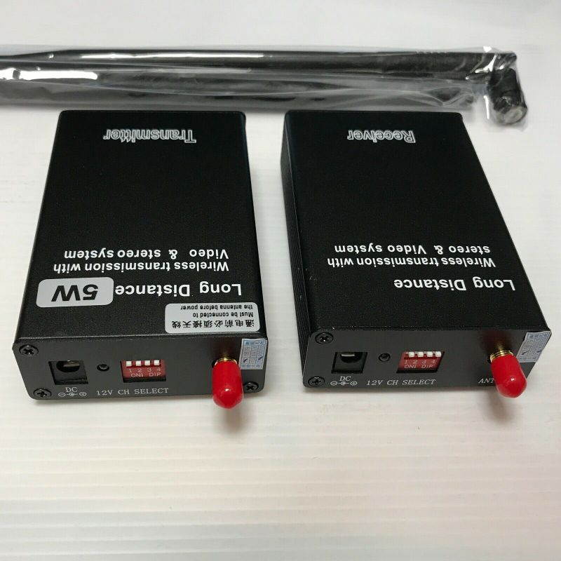 New Power Version Wireless Transmitter and Receiver ,Wireless HDMI Extender for TV Audio Video Support 6562FT(2KM) Transmission for Projector Monitor Home Use , 2.4G 5W 8CH Transmitter and Receiver