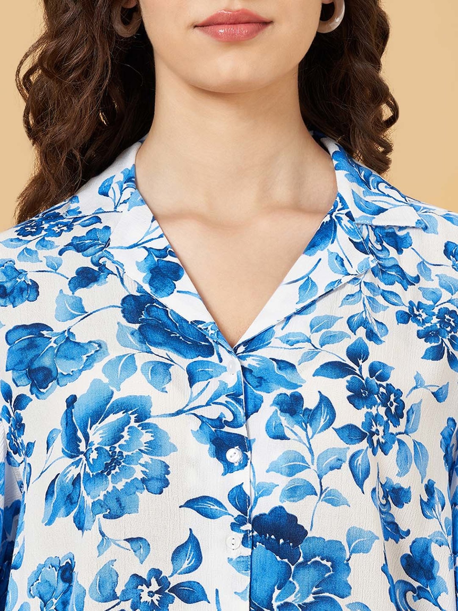 Honey by Pantaloons Blue Printed Top