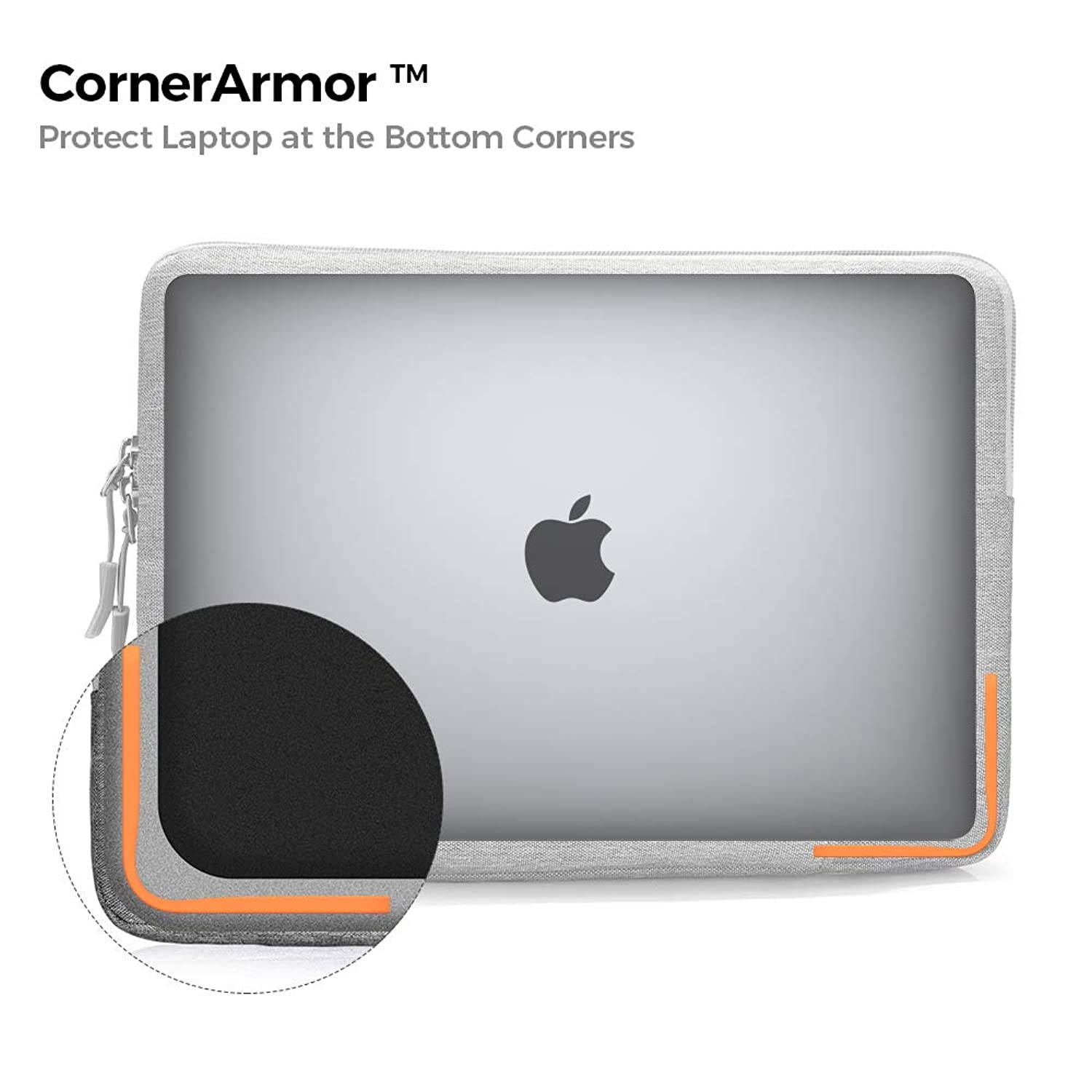 tomtoc 360 Protective Laptop Sleeve for 16-inch New MacBook Pro 2019, 15-inch Old MacBook Pro Retina 2012-2015, Surface Book 2 15 Inch, Ultrabook Notebook Bag Case with Accessory Pocket