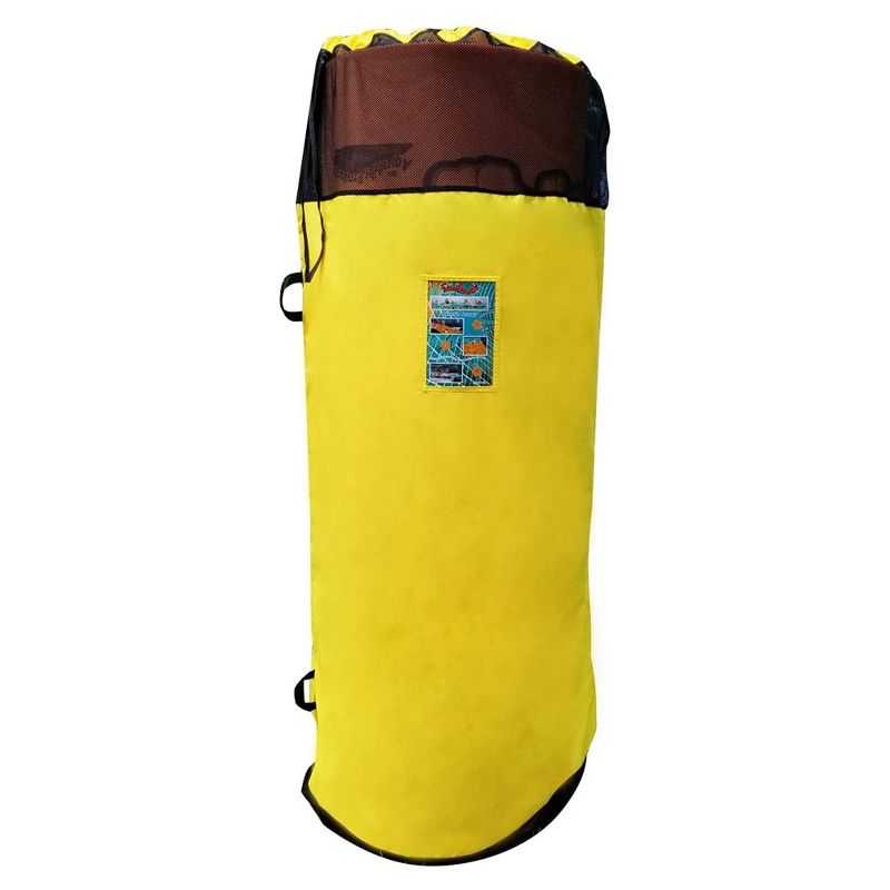 Aqua Lily Pad ACC-SB-XL-Y Nylon Storage Bag with Mesh Inserts and Mounting Hooks, Fits 16, 20, & 22 Foot Pads, Yellow