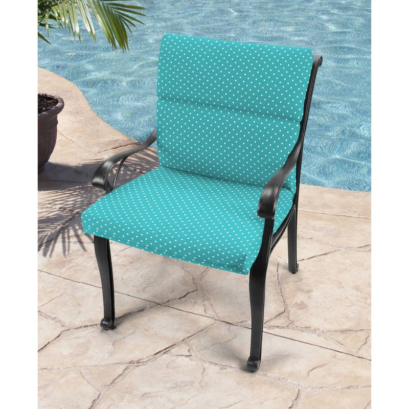 Outdoor French Edge Dining Chair - Washed Turquoise - Jordan Manufacturing