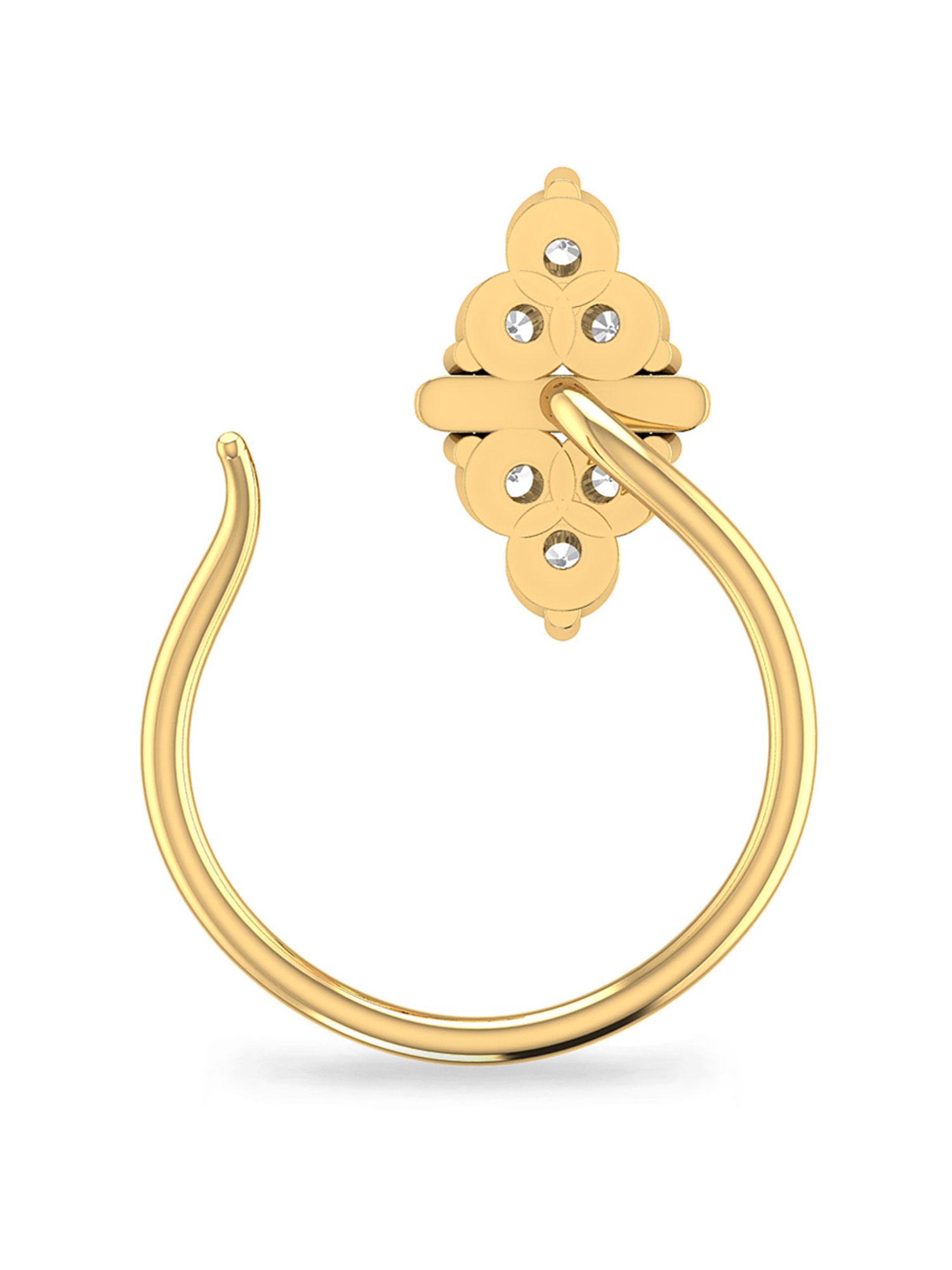 PC Jeweller Ilima 18k Gold Nosepin for Women