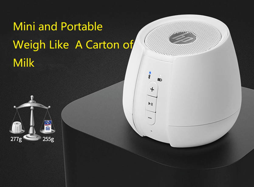 HP S6500 Mini and Portable Speaker, Outdoor Wireless Bluetooth, and 3.5mm Cable Connectivity,  Stereo Sound and Bass, Built-in HD Microphone, Handsfree Calling-Blue