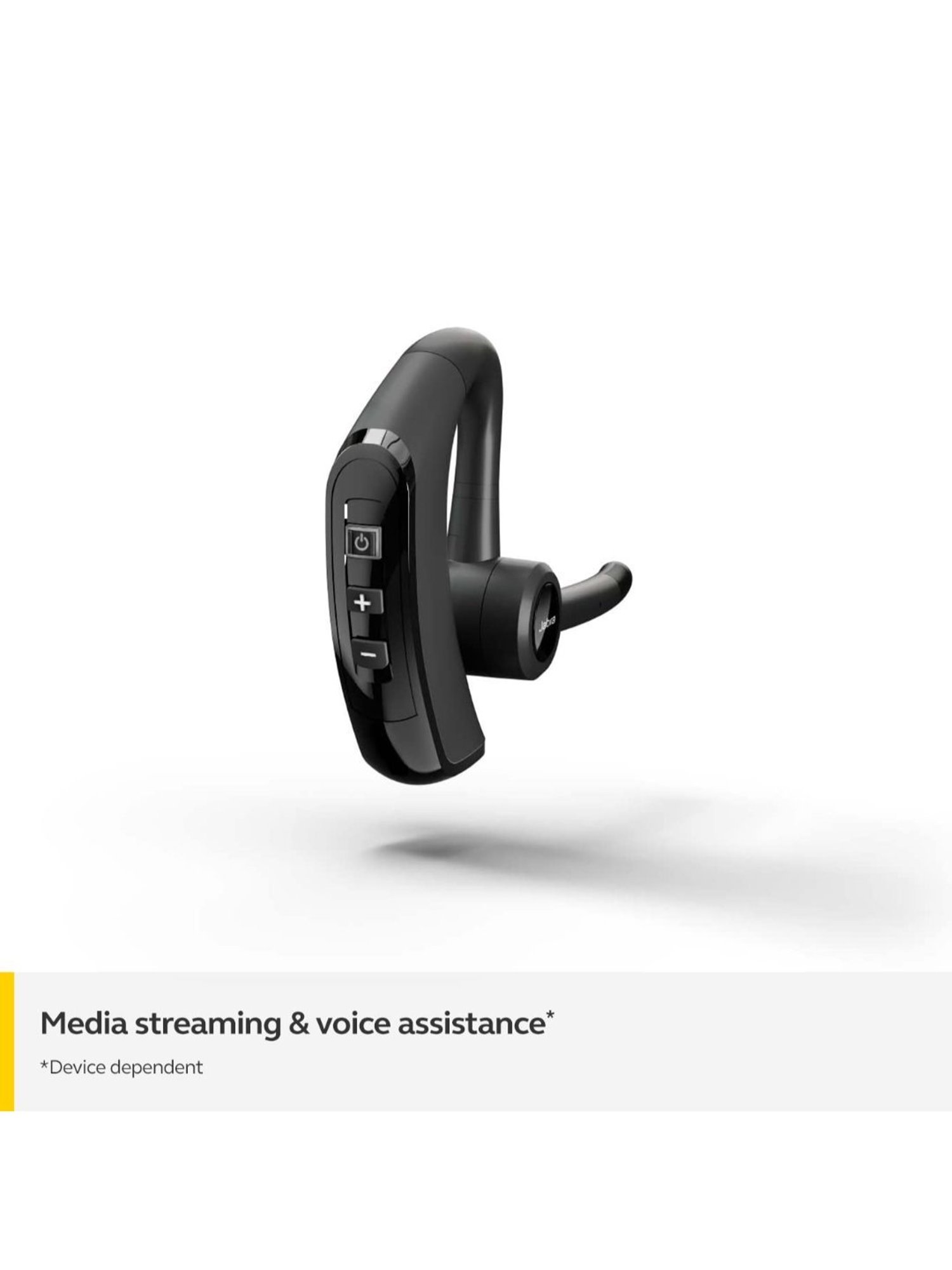 Jabra Talk 65 Mono In Ear Wireless Single Ear Earbuds with 2 Noise-Cancelling Mics (Black)