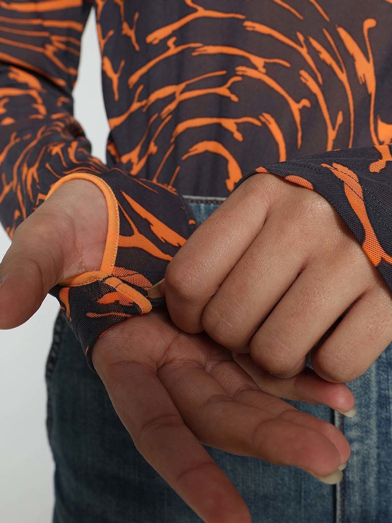 Puma Grey Printed Top