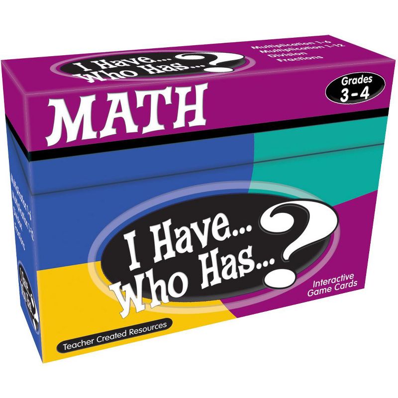 Teacher Created Resources Math Card Game - I Have Who Has, Grades 3 to 4