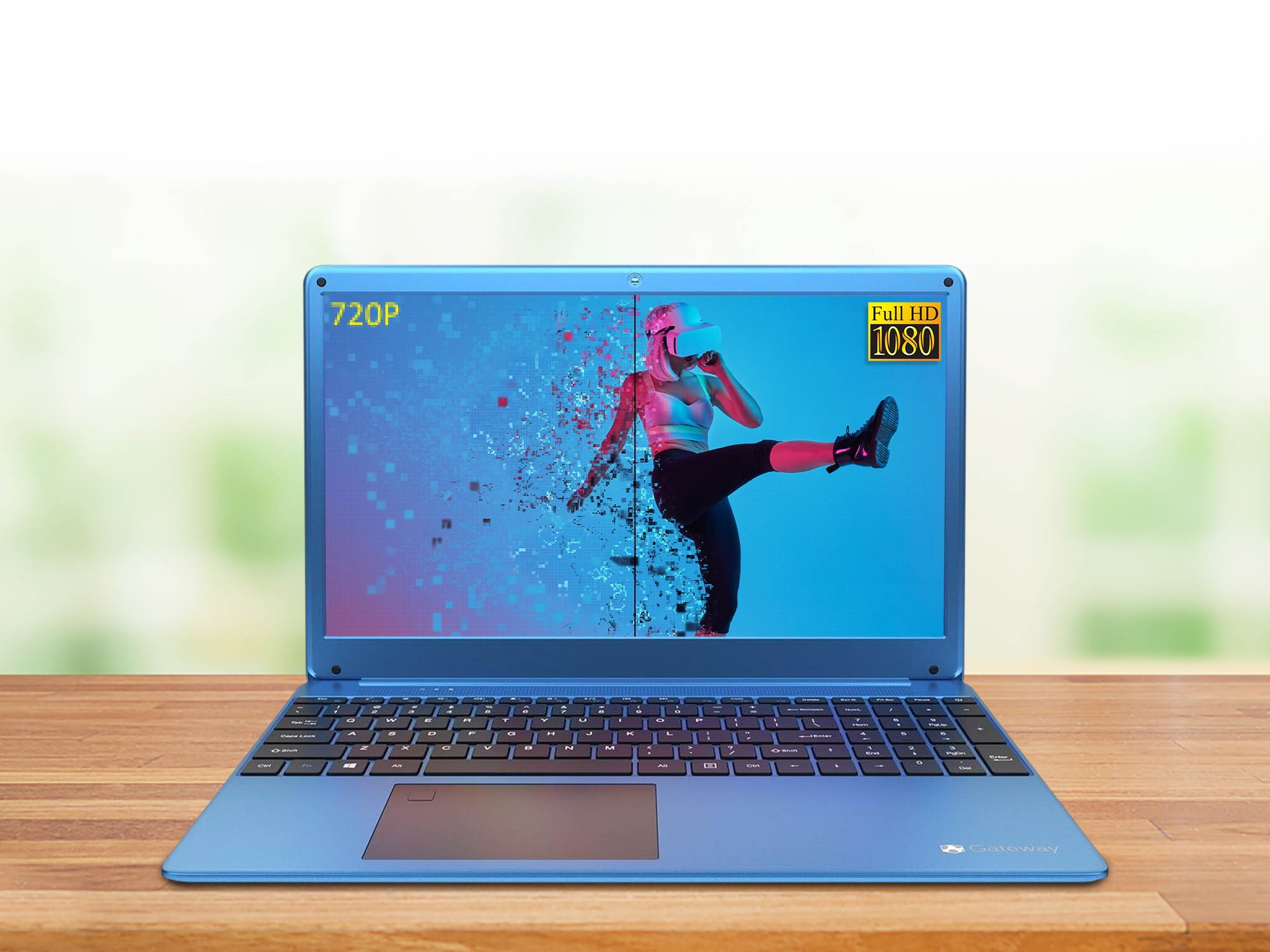 Gateway Ultra Slim Notebook, 15.6" IPS FHD Display, AMD Ryzen 5 3450U Upto 3.5GHz, 8GB RAM, 256GB SSD, Vega 8, HDMI, Card Reader, Wi-Fi, Bluetooth, Windows 10 Home (GWTN156-4BL)