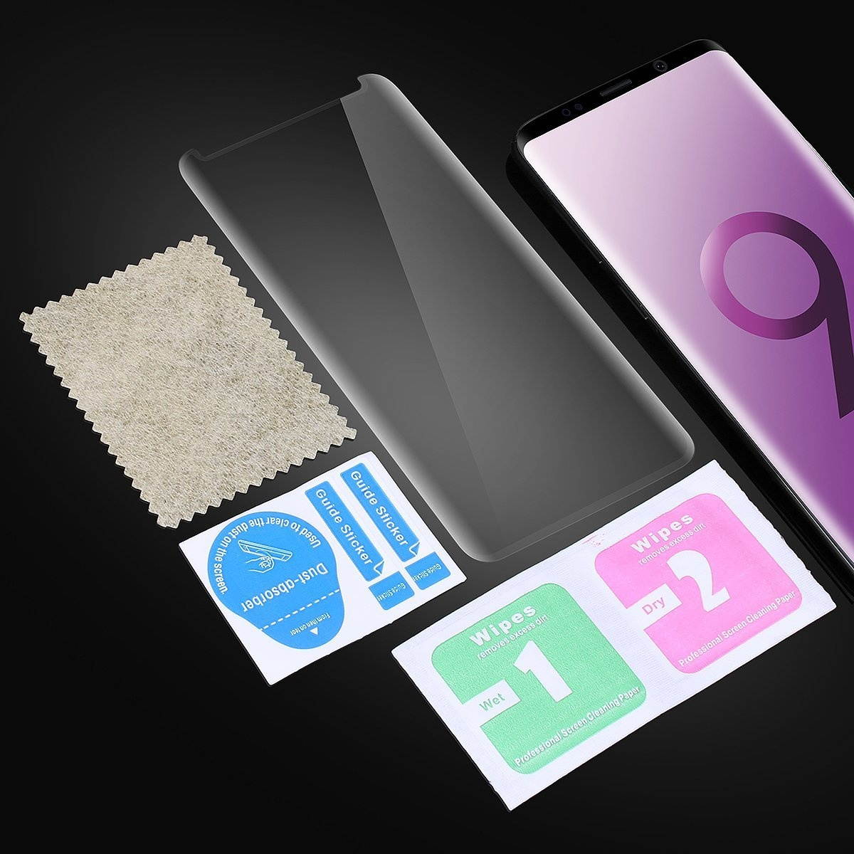 AICase HD 9H Hardness Bubble-Free Film for Samsung Galaxy S9 Clear