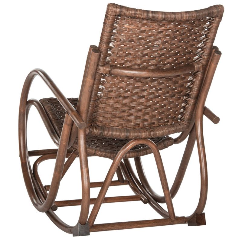 Wooden Rocking Chair Brown - Benzara