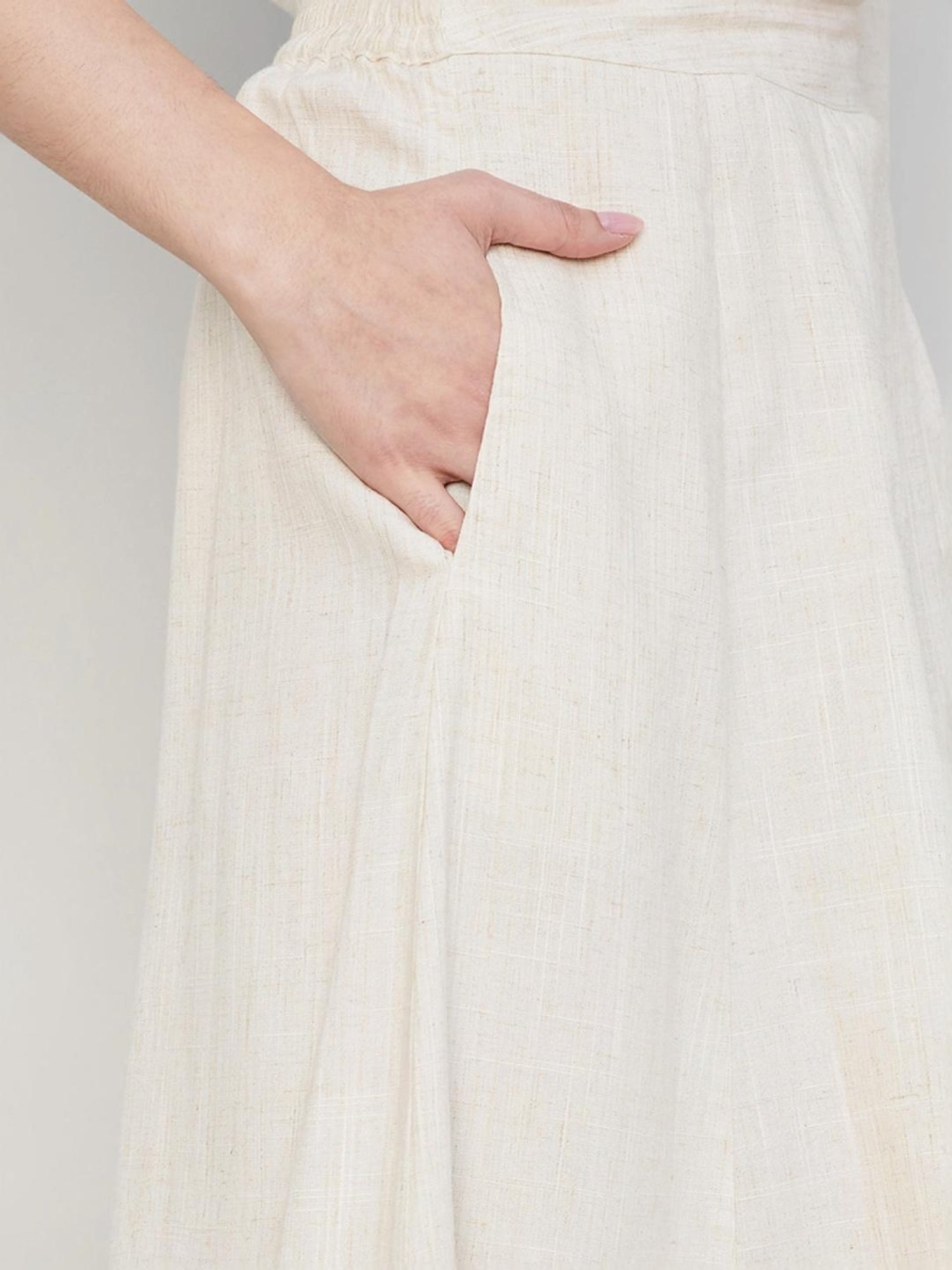 Code by Lifestyle Beige A-Line Skirt