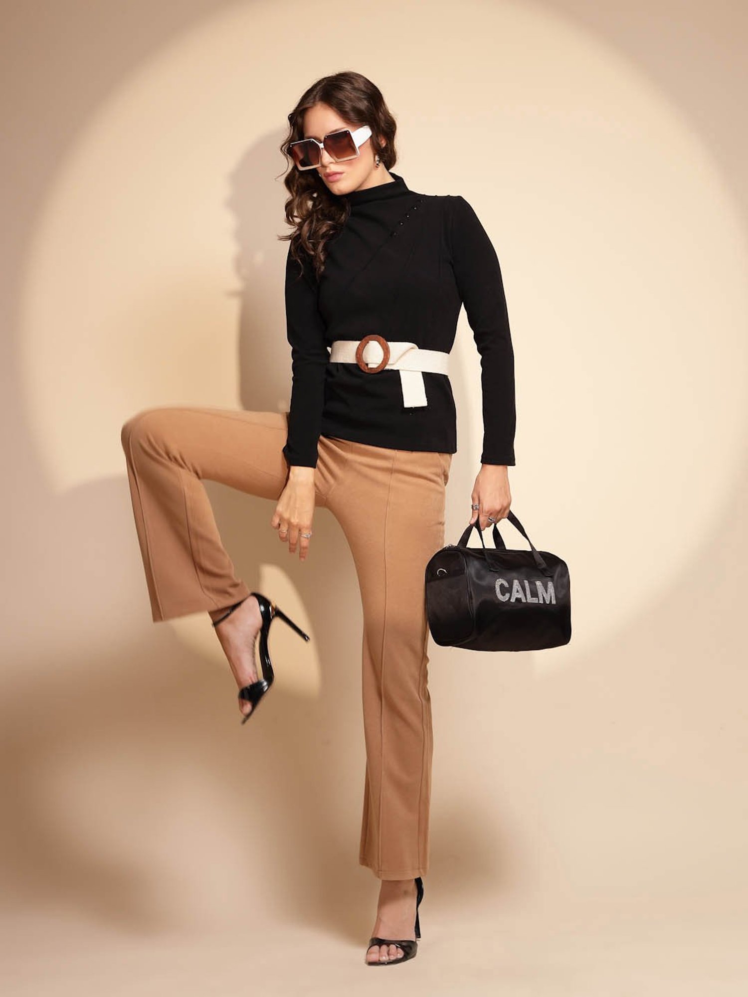 Global Republic Black Knit Regular Fit Top