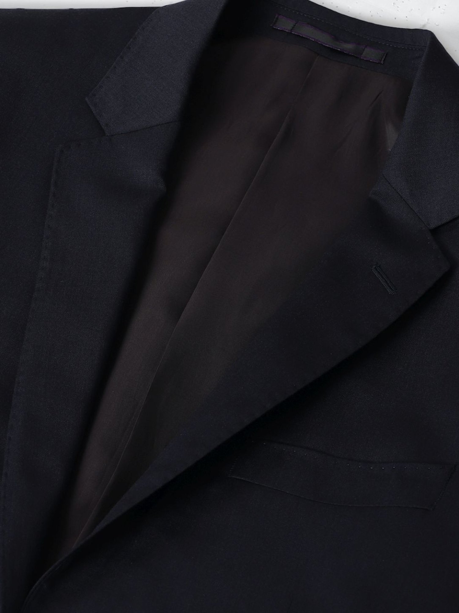 Luxure By Louis Philippe Navy Blue Slim Fit Two Piece Suit