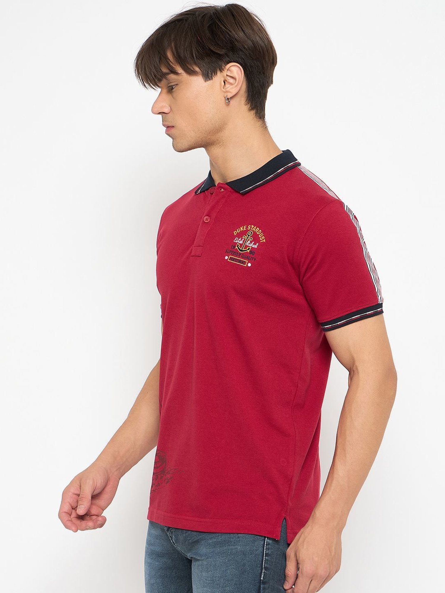 Duke Cranberry Slim Fit Polo T-Shirt