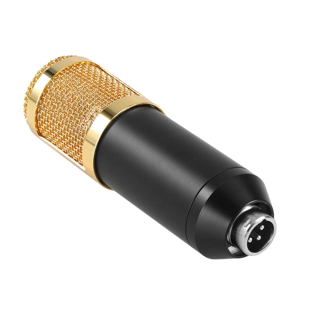 BM800 Condenser Microphone Studio Sound Recording Broadcasting with Shock Mount 3.5mm Audio Cable Sponge Microphone