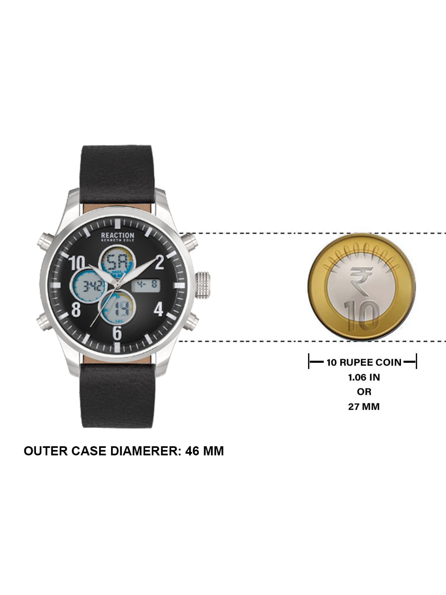 Reaction Kenneth Cole KRWGD2191803 Neo Chronograph Watch for Men