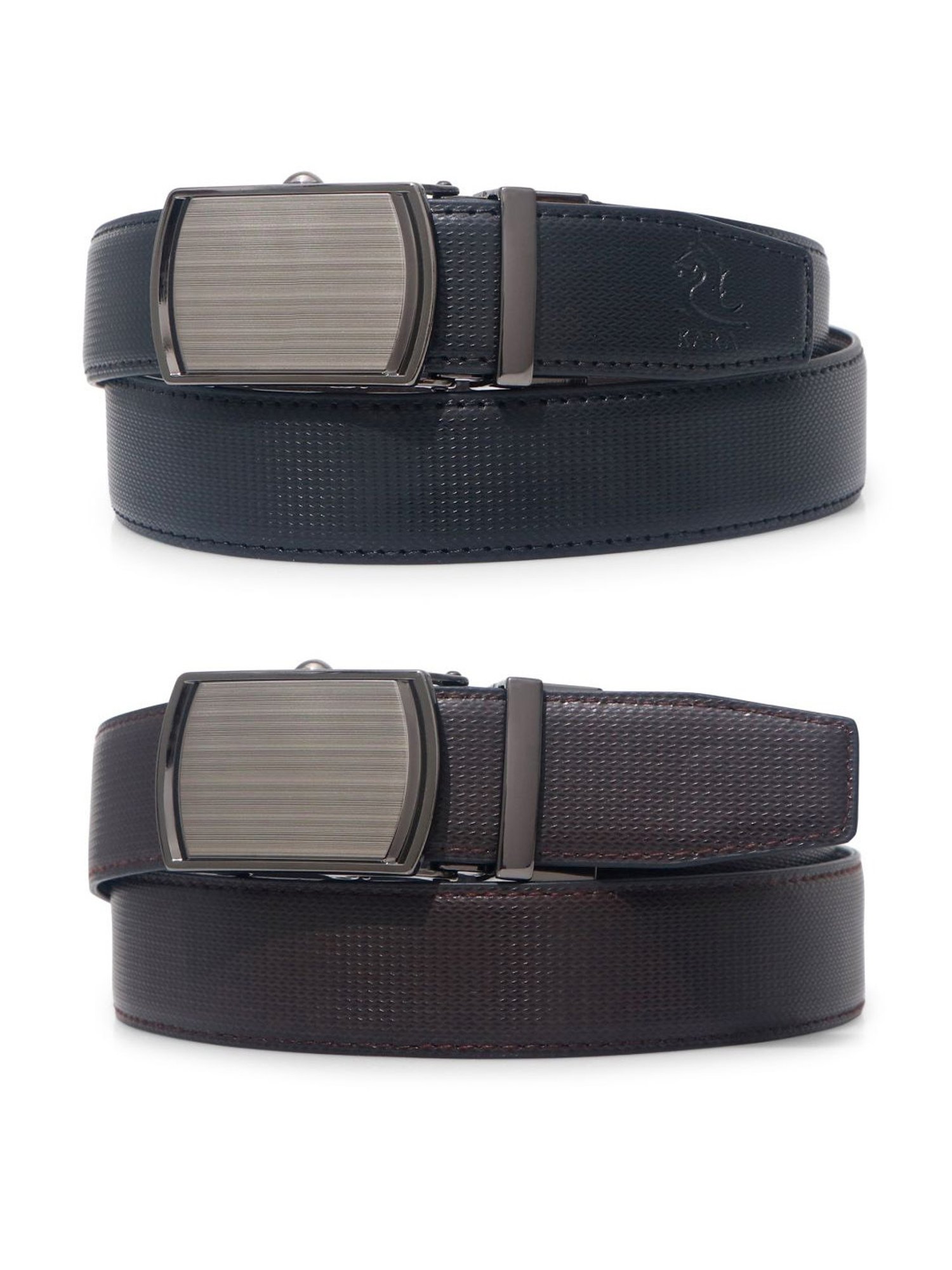 Kara Black & Dark Brown Solid Reversible Belt