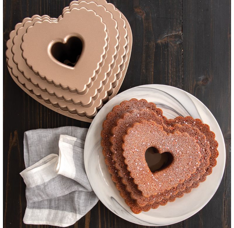 Fat Daddio's RMP-10 Anodized Aluminum Ring Mold Cake Baking Pan, 10 x 3.5 Inches