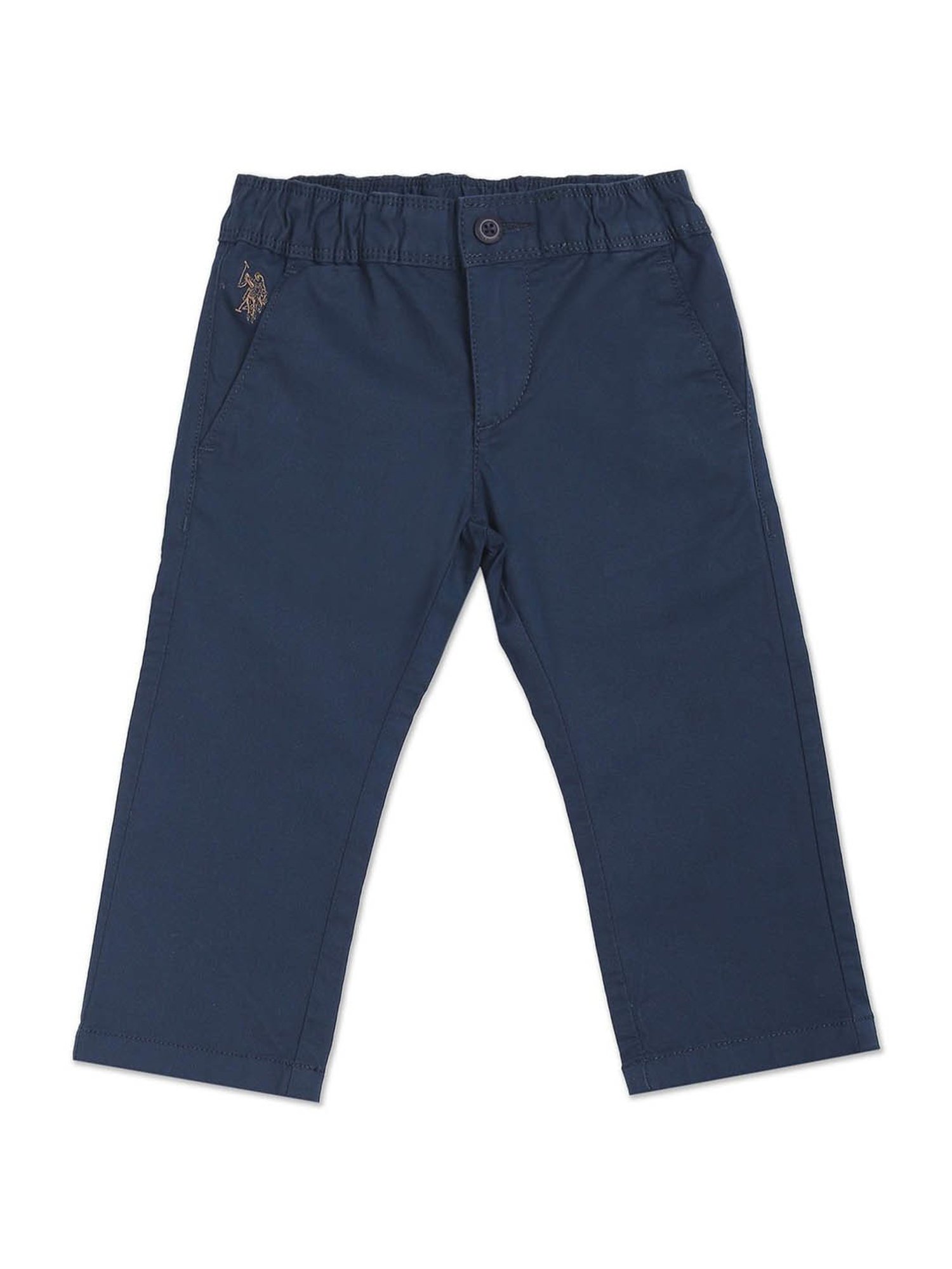U.S. Polo Assn. Boys Navy Solid Trousers