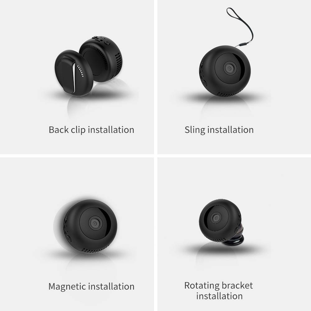 Mini Wearable Camera 1080P IP Night Vi sion Micro Cam Portable Video Recorder Se curity Magnetic-back for