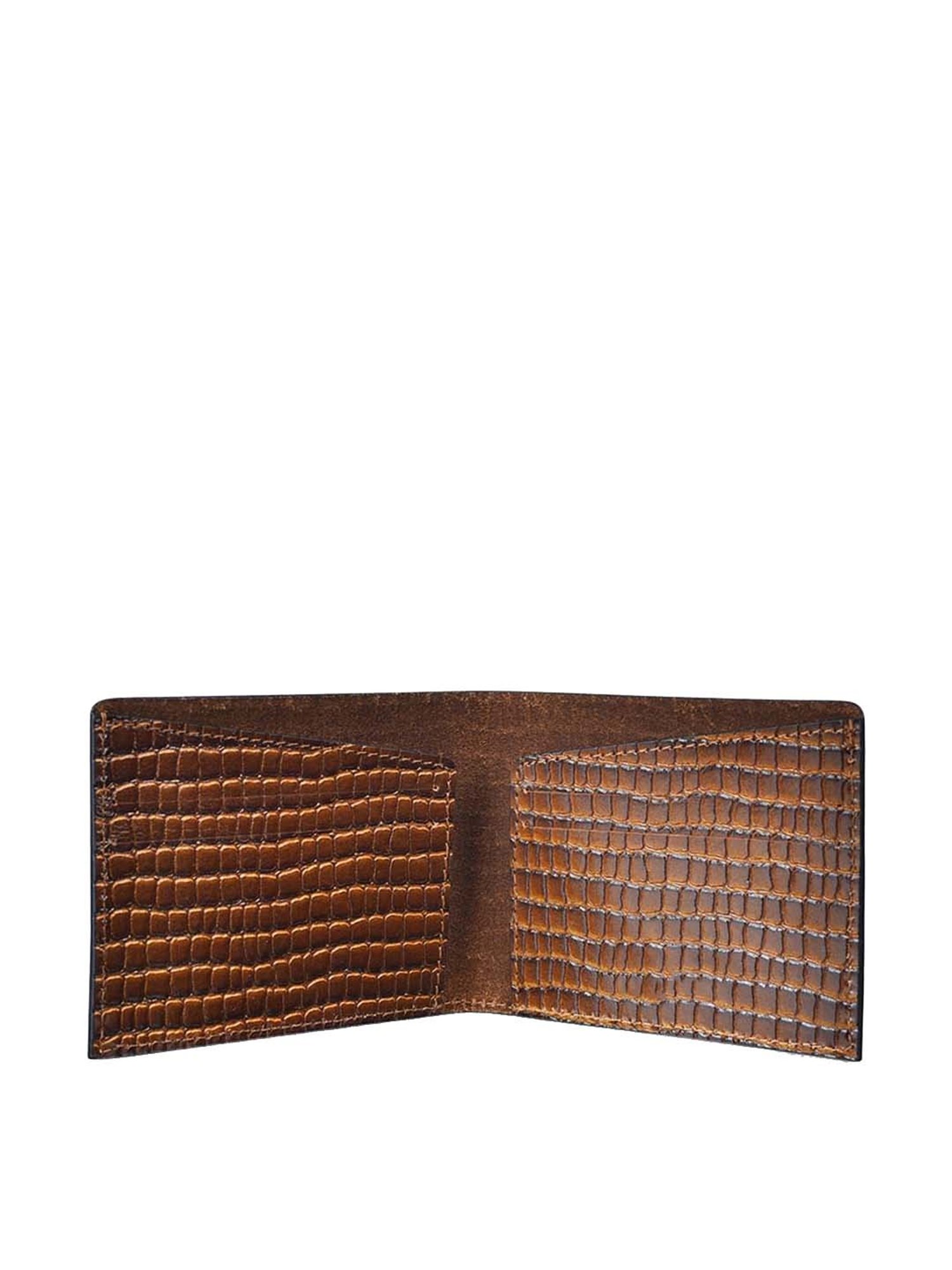 BELWABA Brown Casual Leather Bi-Fold Wallet for Men