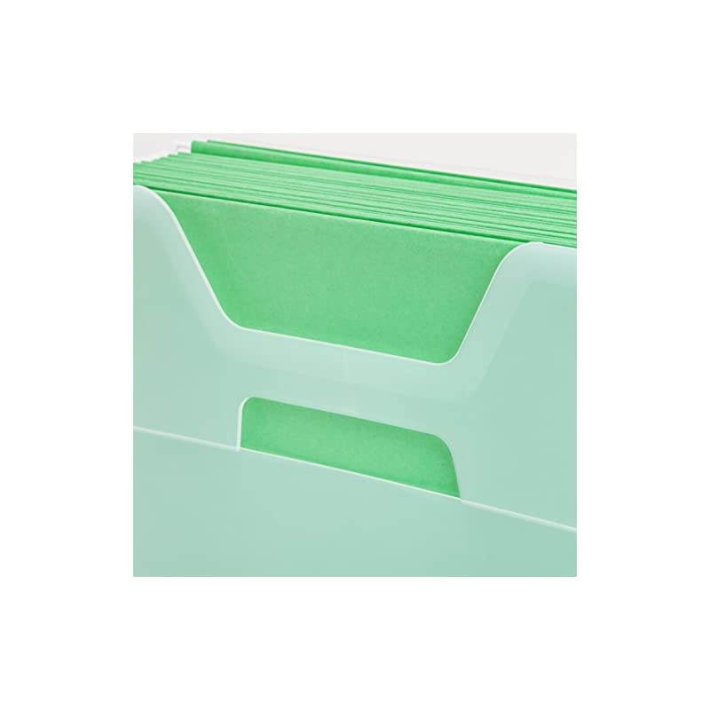 USA OTFB-S Desktop File Box, Small, Clear, 6 Pack