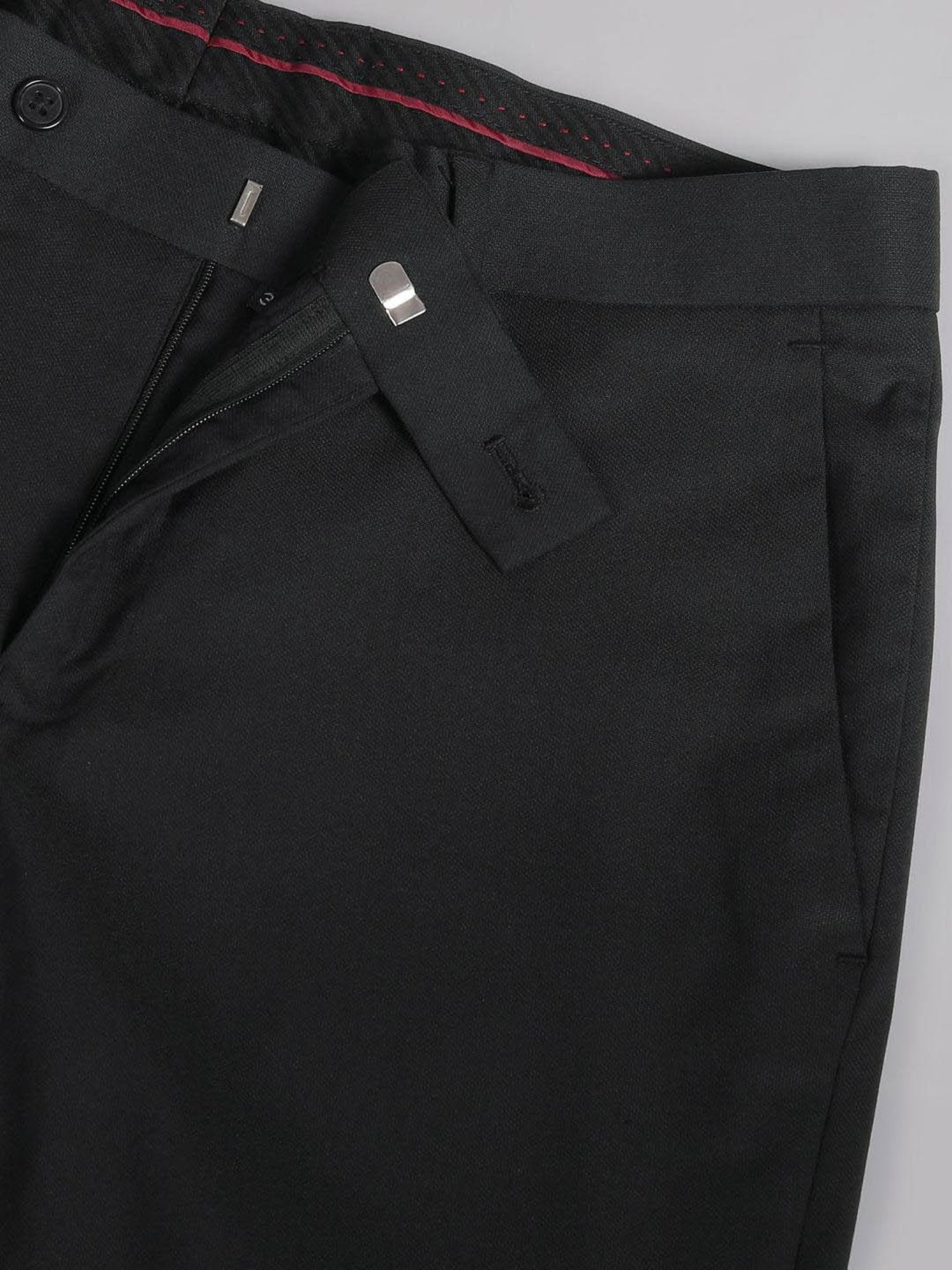 AD by Arvind Black Slim Fit Trousers
