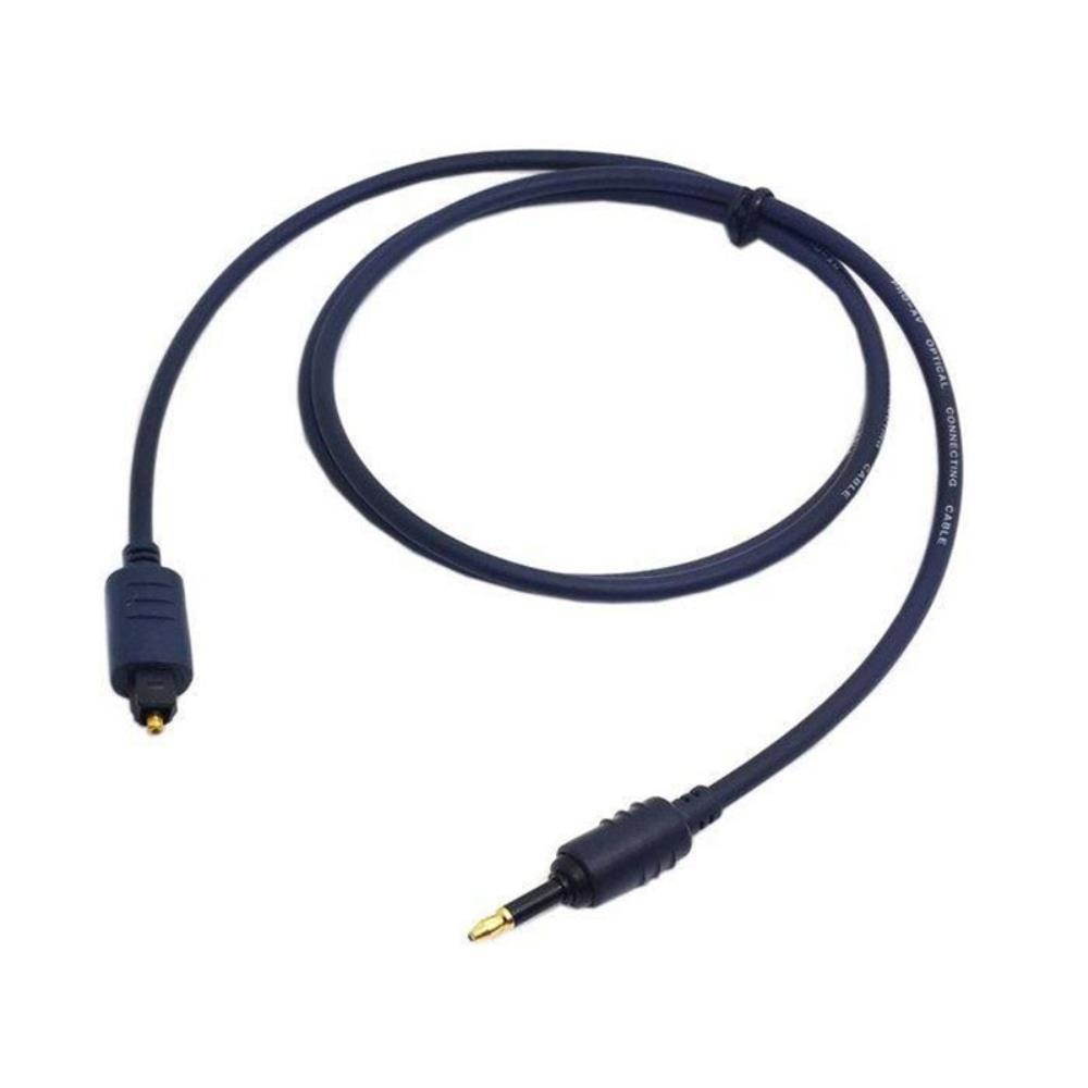 100cm For Toshiba Digital Optical Audio Toslink to 3.5mm Mini Toslink Cable Gold connector RC-047,As picture