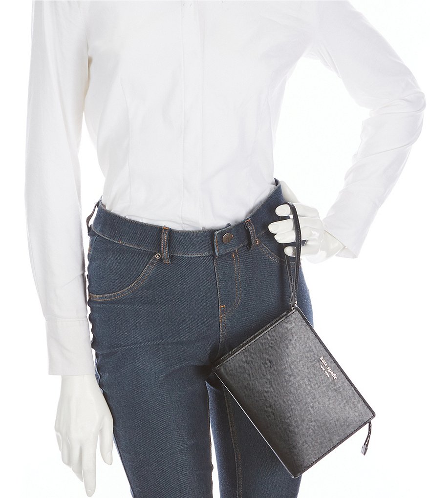 Michael Kors Zebra Signature Jet Set Double Zip Wristlet