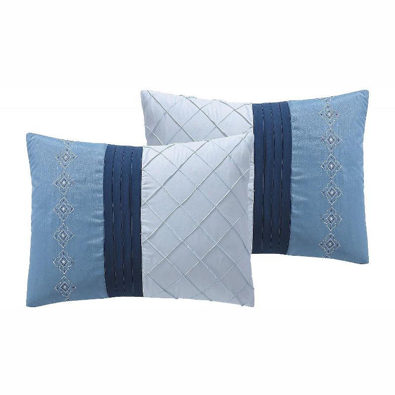 VCNY Home Carmie Embroidered Bed-in-a-Bag Comforter Set - Blue 20 Piece King