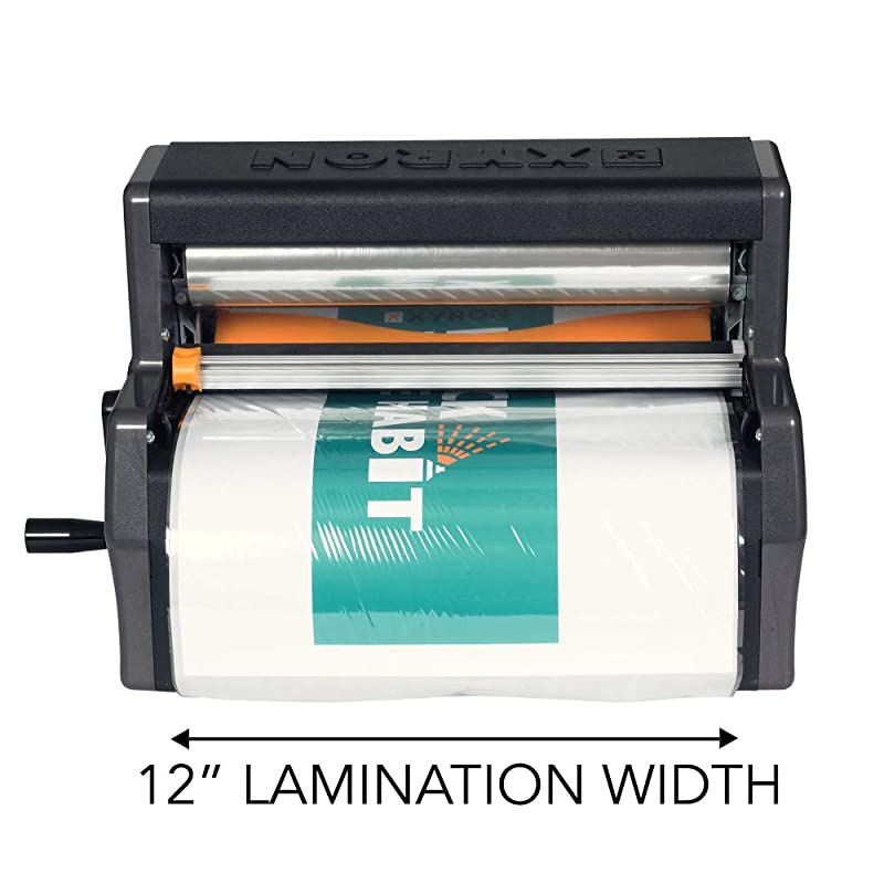 Cold Laminator and Adhesive Applicator, Pressure Sensitive Lamination, No Heat, No Electricity, Fits Documents up to 11-3/4" Wide (XM1255)