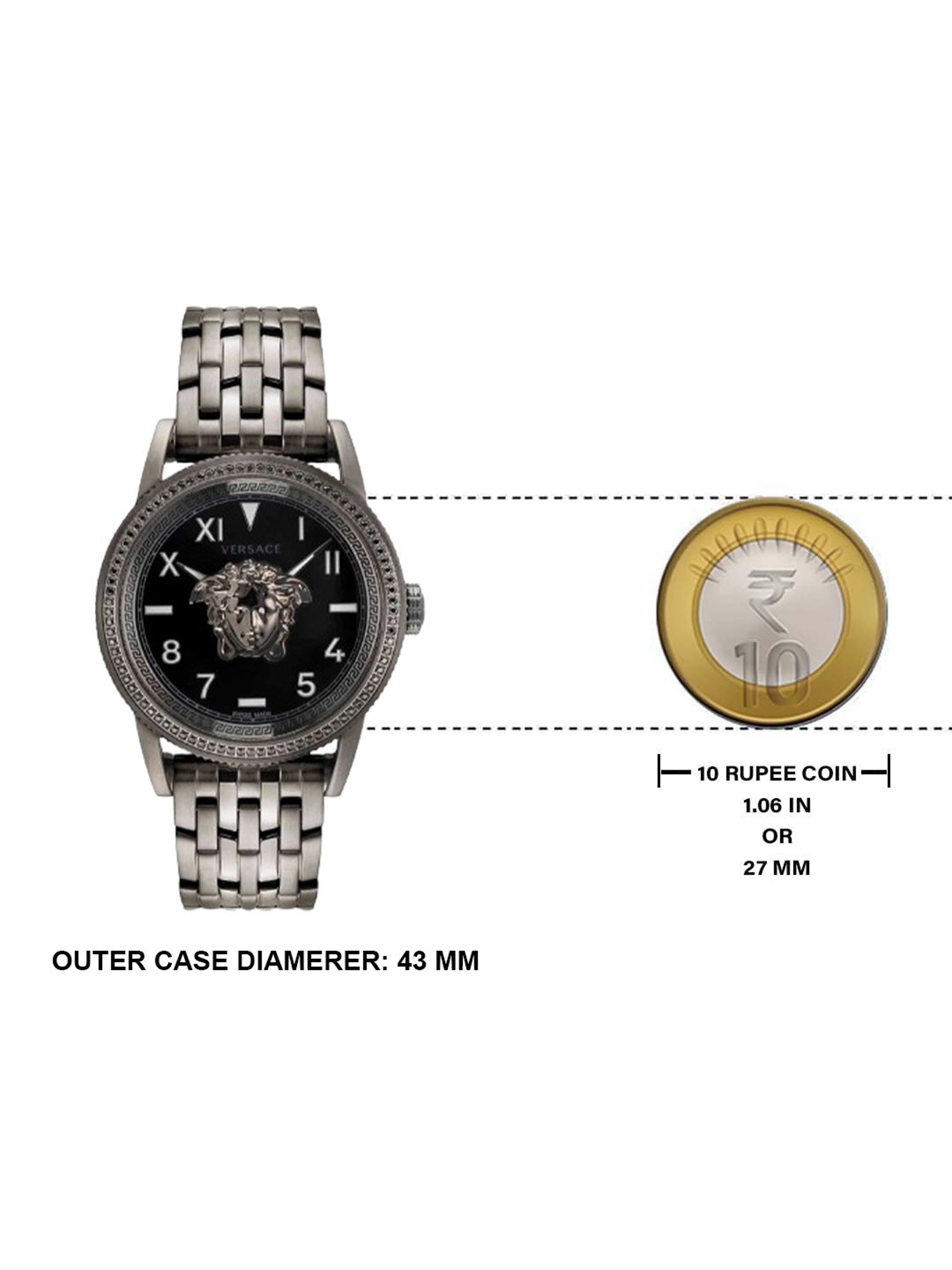 Versace VE2V00922 V-Palazzo Analog Watch for Men