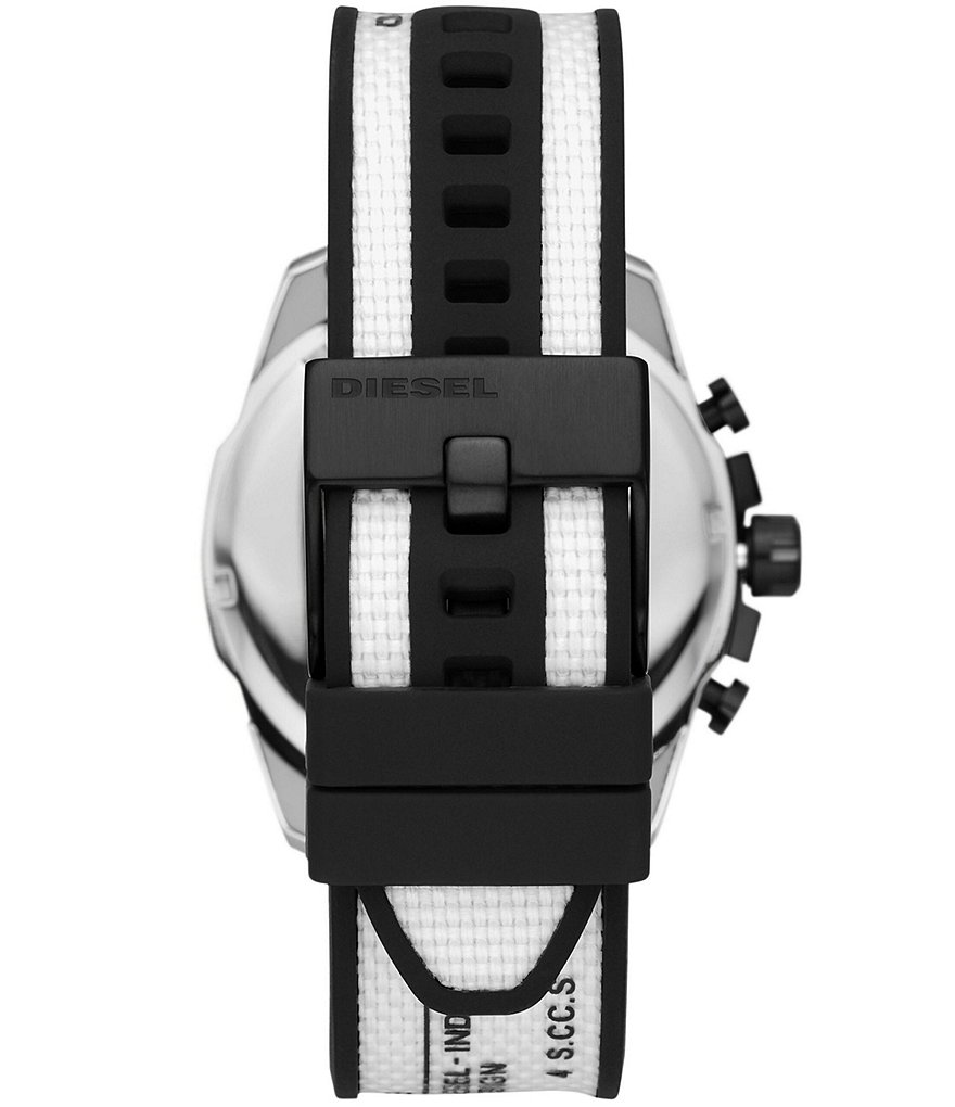 Diesel Baby Chief Chronograph White Canvas Watch