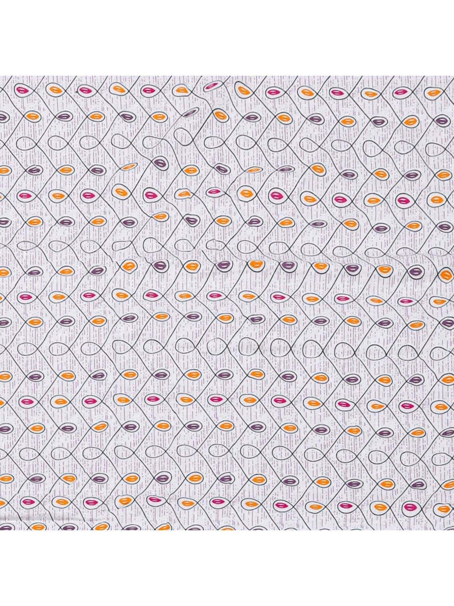 @home Multicolor 140 TC Cotton Abstract Printed Double Bed Dohar