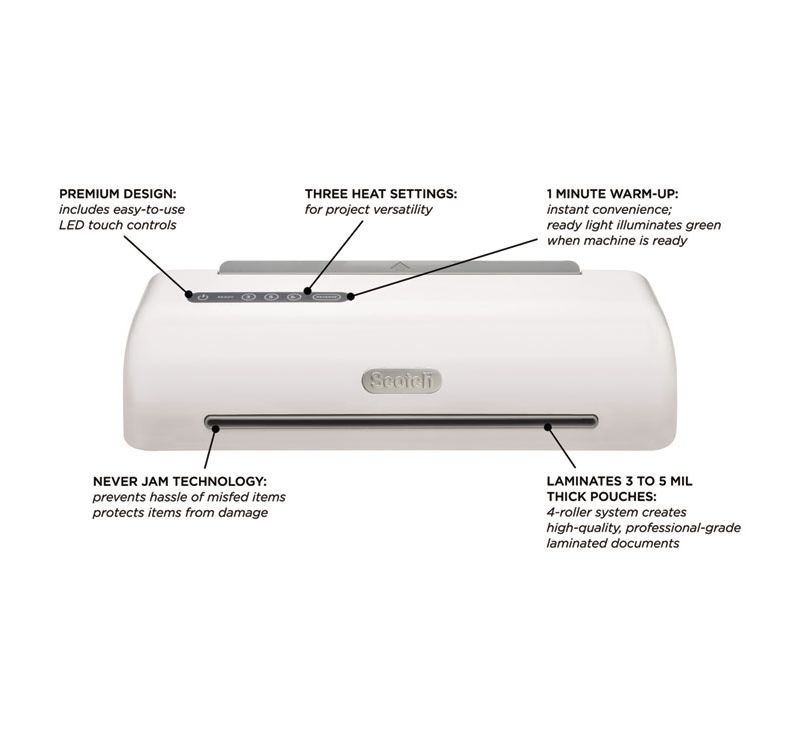 Scotch Pro 12 1/3" Thermal Laminator 5 mil Maximum Document Thickness TL1306
