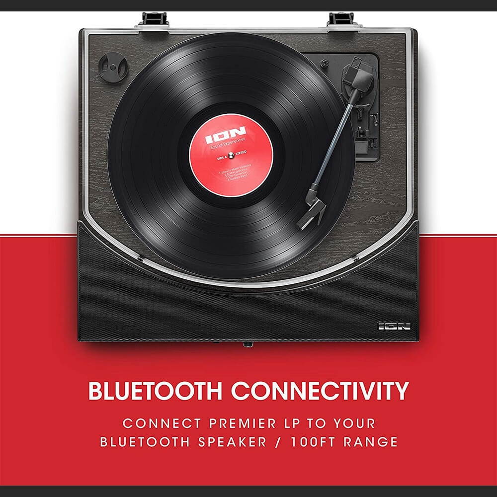 Bluetooth Stereo Turntable - Black