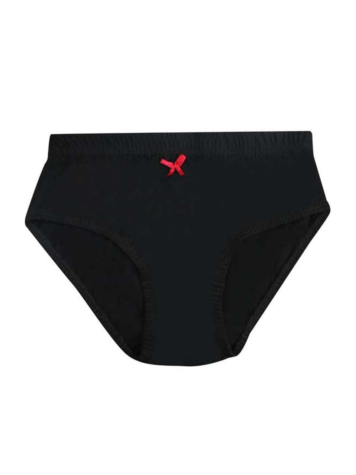 Tiny Bugs Kids Black Cotton Briefs