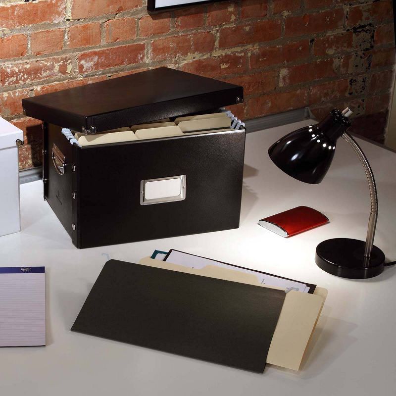 Snap-N-Store File Box - Black